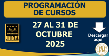 Programación Semanal de Cursos - 27 al 31 de Octubre