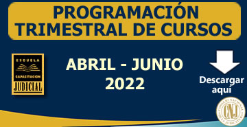 Programación Trimestral de Cursos Abril - Junio 2022