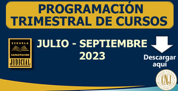 Programación Trimestral de Cursos Julio - Septiembre 2023