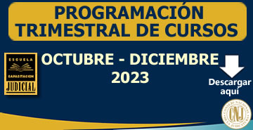 Programación Trimestral de Cursos Octubre - Diciembre 2023