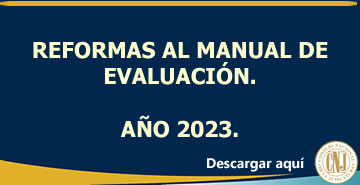 Reformas al Manual de Evaluación Año 2023