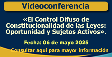 Conferencia I: «El Control Difuso de Constitucionalidad de las Leyes: Oportunidad y Sujetos Activos».