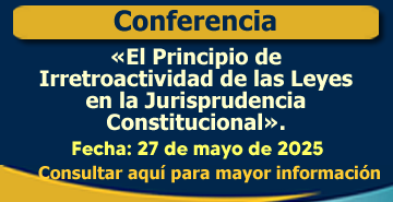 Conferencia IV: «El Principio de Irretroactividad de las Leyes en la Jurisprudencia Constitucional».