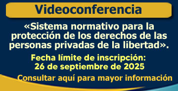 Videoconferencia Sistema normativo para la protección de los derechos de las personas privadas de la libertad.