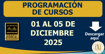 Programación Semanal de Cursos - 01 al 05 de Diciembre 2025