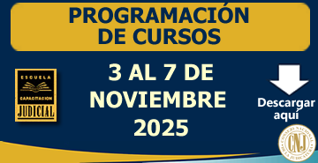 Programación Semanal de Cursos - 03 al 07 de Noviembre 2025