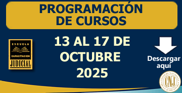 Programación Semanal de Cursos - 13 al 17 de Octubre