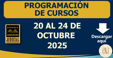 Programación Semanal de Cursos - 20 al 24 de Octubre