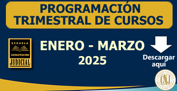 Programación Trimestral de Cursos Enero - Marzo 2025