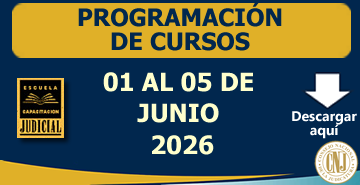 Programación Semanal de Cursos - 01 al 05 de Junio 2026