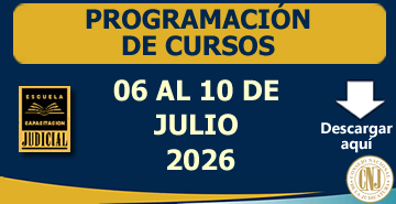 Programación Semanal de Cursos - 06 al 10 de Julio 2026