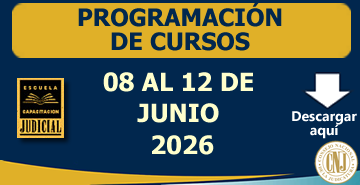 Programación Semanal de Cursos - 08 al 12 de Junio 2026