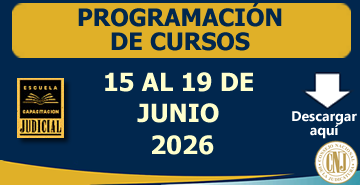 Programación de Cursos - 15 al 19 de Junio 2026