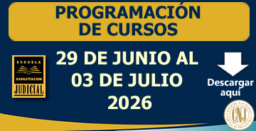 Programación Semanal de Cursos - 29 de Junio al 03 de Julio 2026