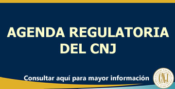 Aviso - Agenda Regulatoria del CNJ 